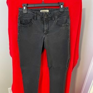Brand: Democracy (Black) Jeans Size: 8                         Blouse: Small
